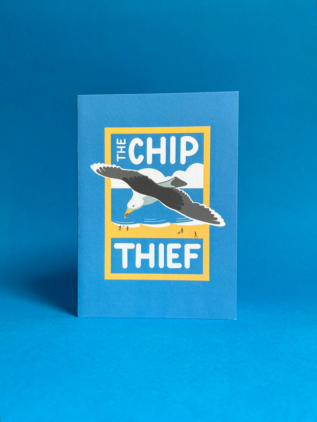 Seagull Greeting Card – Chip Thief Illustrated Design