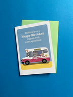Retro Ice Cream Van Birthday Card – Summer Vibes