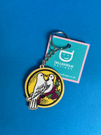 Love Birds Wooden Keyring – Dove Heart Design