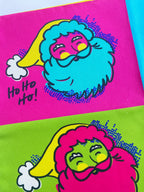 Pop Art Santa Christmas Tea Towel – Illustrated Design