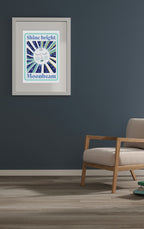 Moon Art Print – Shine Bright Moonbeam Illustration