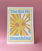 You Are My Sunshine Art Print – Retro Wall Decor