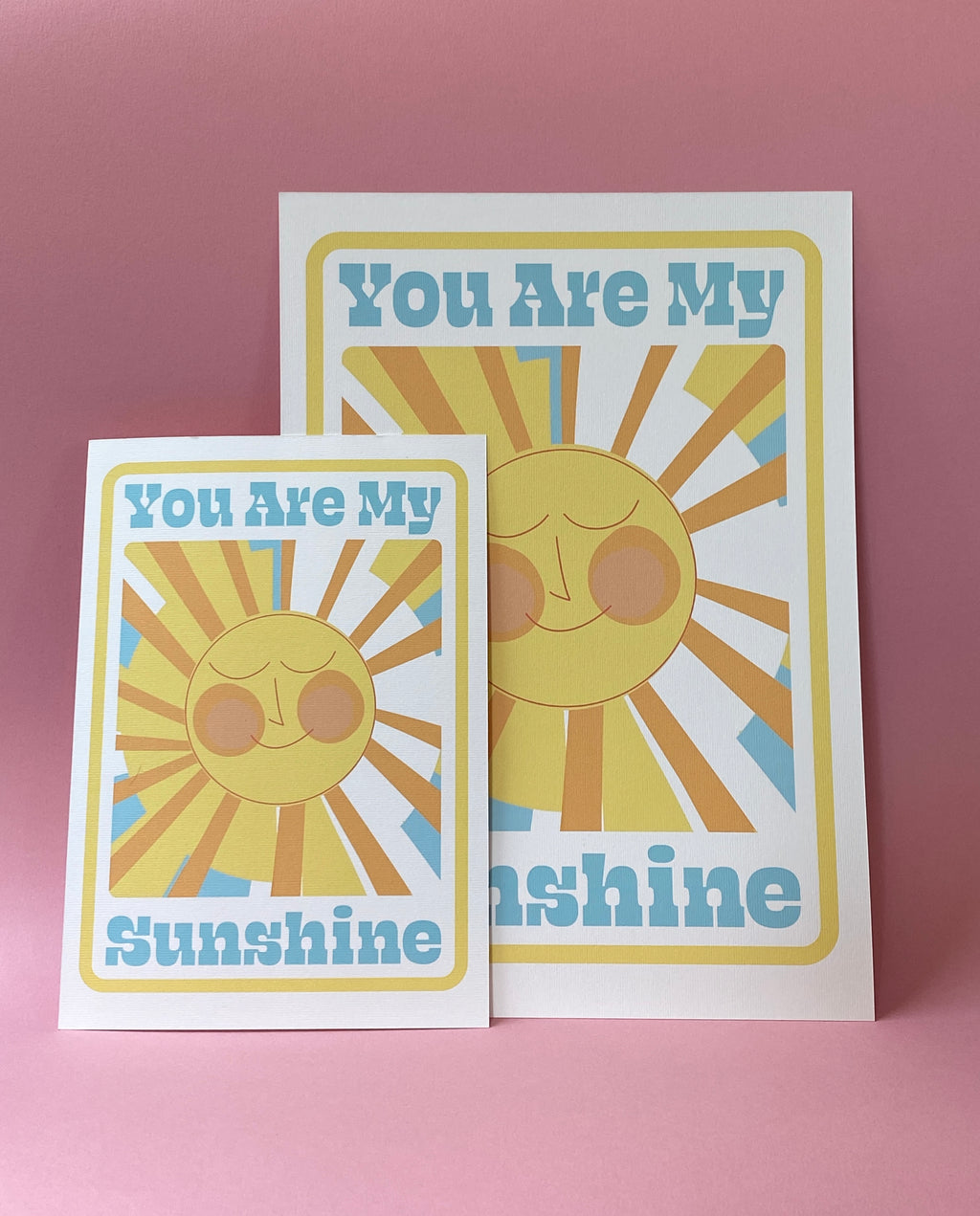 You Are My Sunshine Art Print – Retro Wall Decor