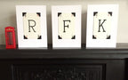 Vintage Playing Card Initial Card: Handmade Monogram Greeting