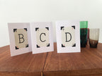 Vintage Playing Card Initial Card: Handmade Monogram Greeting