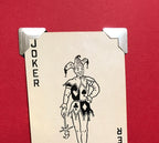 Greeting Cards made with vintage playing cards, Joker card and Decorative Ace