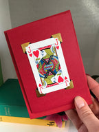 Vintage Playing Card Love Card: King, Queen, Ace of Hearts