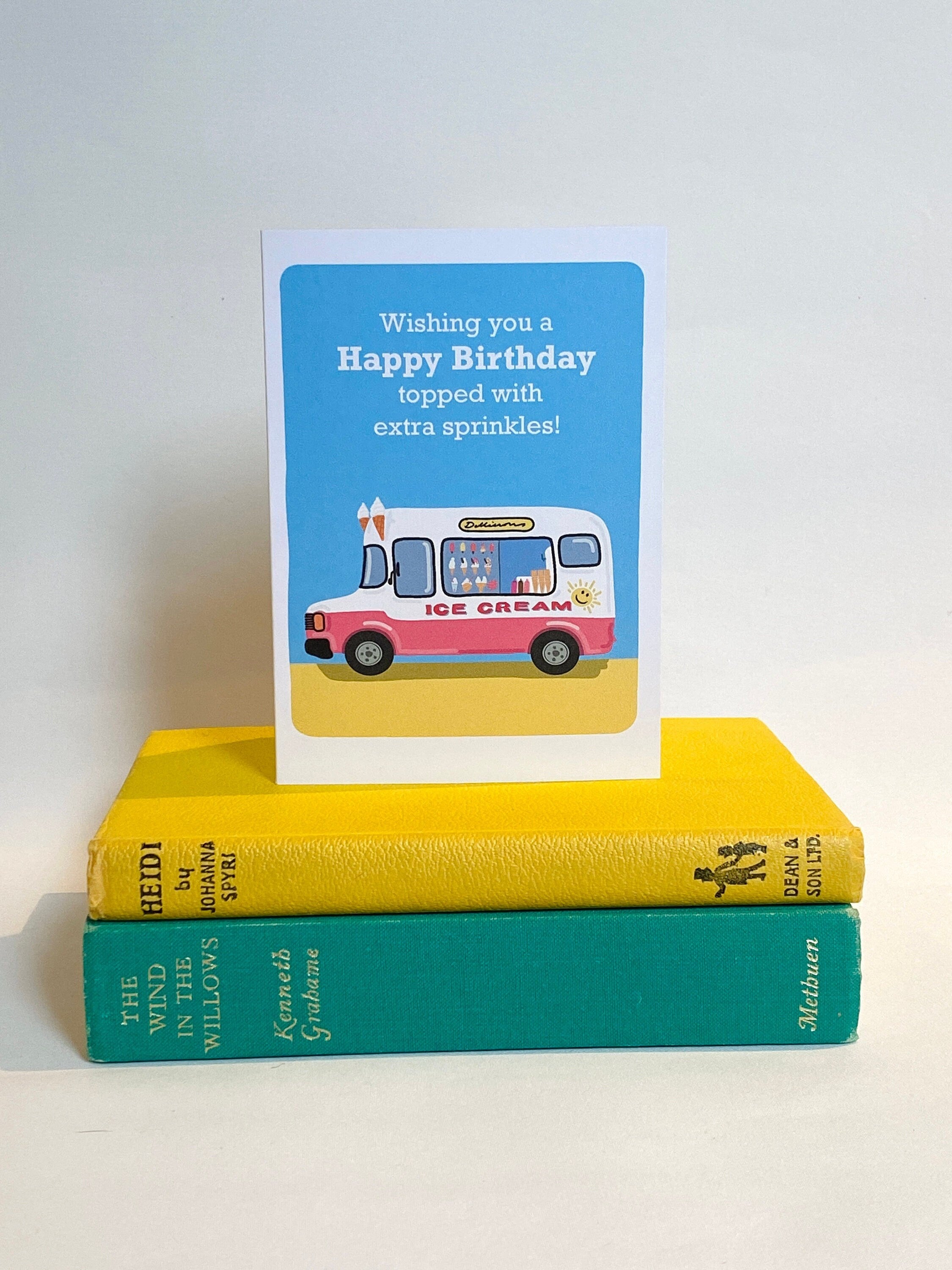 Retro Ice Cream Van Birthday Card: Summer Vibes