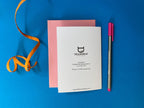 Love Bird Greeting Card: Quirky Recycled Card with Envelope