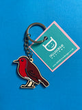 Robin Wooden Keyring – Vintage Style Illustrated Design
